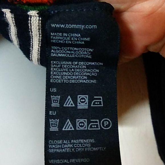 Rare Tommy Hilfiger Vintage Argyle Cardigan Sz M - Picture 7 of 7